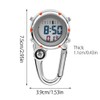 Multifunctional Luminous Clip On Carabiner Watch Mini Quartz Watch Compass