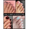 EBANKU 150 Pieces Polygel Tips Nail Shapes, Reusable Dual Tips