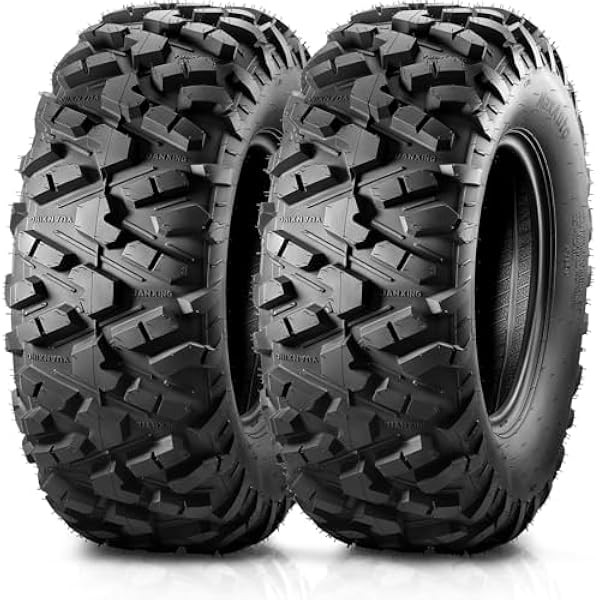 MaxAuto AT25x10-12 ATV UTV Tires, 25x10x12 All Terrain Sport ATV