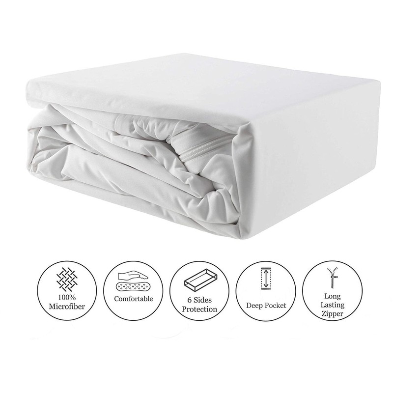 ComfortCare, Supersoft Hypo-allergenic Microfibre Fully Encased Mattress Protector, Single.