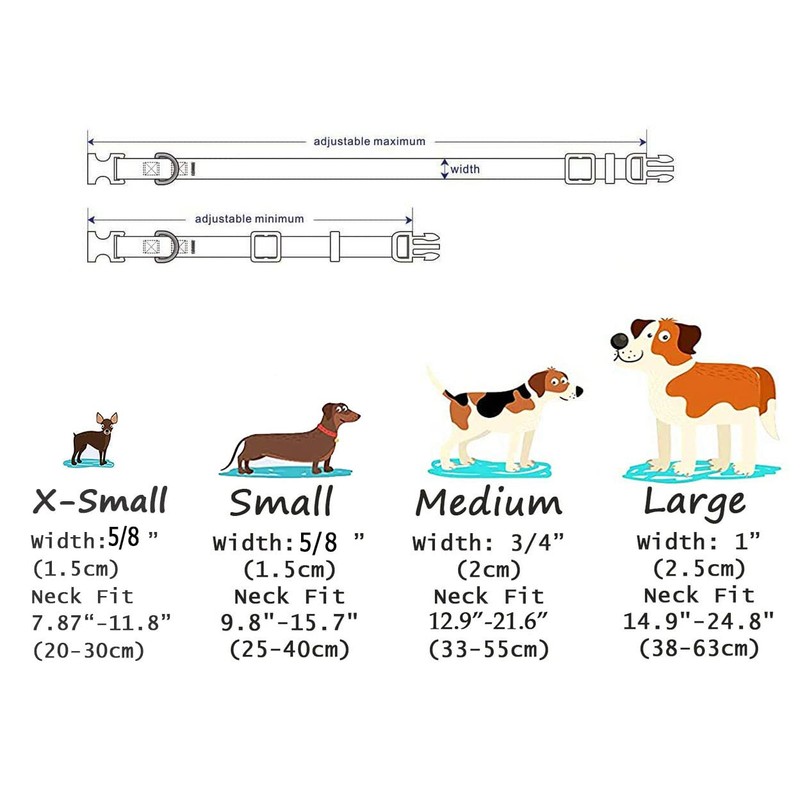 Mihqy Valentine's Day Dog Collar - Adjustable Heart Dog Collar