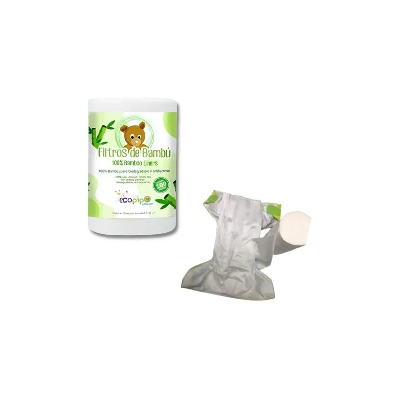 Filtro De Papel Bambú Para Pañales De Tela 9pack Cu