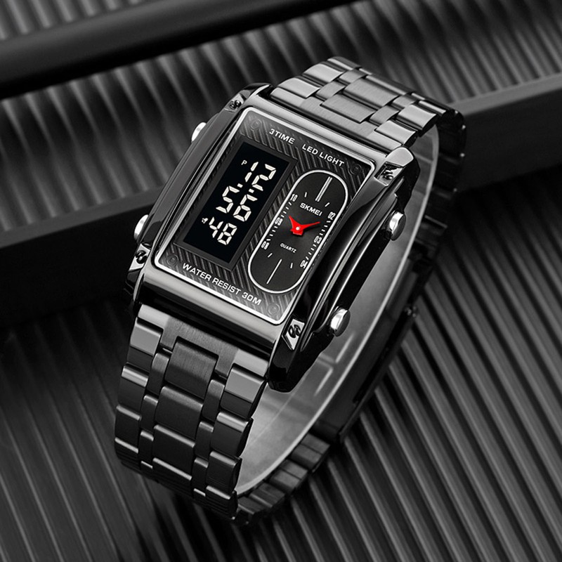 SKMEI 1868 Men Watch Professional 30M Water Resistant Double Display