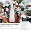 Holibanna Foam Cone Shaped Crafts White Christmas Tree Table Centerpiece