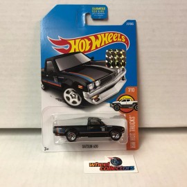 Hot Wheels Datsun 620 #317 * Black * 2017 Hot Wheels Factory Set * WF3