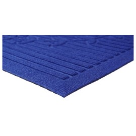 Calloway Mills Poly Hello Indoor/Outdoor Mat, Blue (24 x 36)