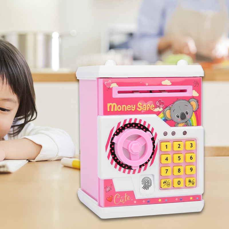 Money Box Cute Cartoon Children Kid Auto Scroll Paper Electronic