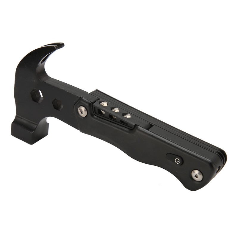 Multifunctional Hammer Foldable Small Portable Multitool Hammer with LED Light