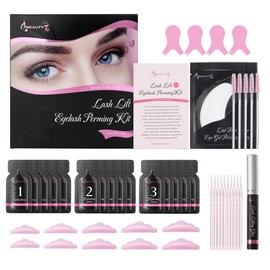 Wimpernverlängerungs-Set, 2-in-1, professionell, semi-permanent, für Wimpern und Augenbrauen, Lash Lift Kit Eyelash Perming Wimpern, Curling Perming Set (5 Packungen mit jeder Lotion)