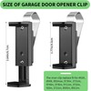 2 Pack Garage Door Opener Clip for Visor, Universal Car
