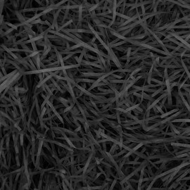 200 g Raffia Filling Material Gift Hamper Shred Shred Paper Gift Filling for Party Hamper Filling and Gift Packaging for Gift Box Decorations (Black)