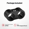 EVIL ENERGY Hose Separator Clamp,Fuel Line Mounting Clamp Aluminum Black
