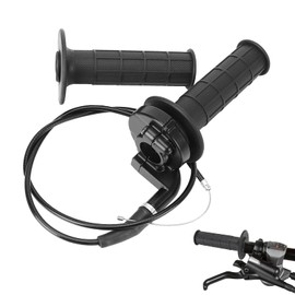 Throttle Grip Cable Set, Throttle Grip Cable, 22 mm, 7/8 Inch Motorcycle Throttle Grip with Cable, Gas Clamp, Replacement for 50cc 90cc 110cc 125cc 140cc 150cc 200cc 250cc Pitbike Dirt Bike