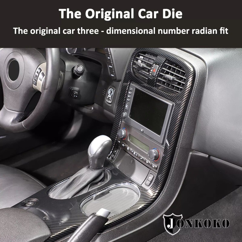 Unbranded ABS Carbon Fiber Interior Center Console Trim Cover For