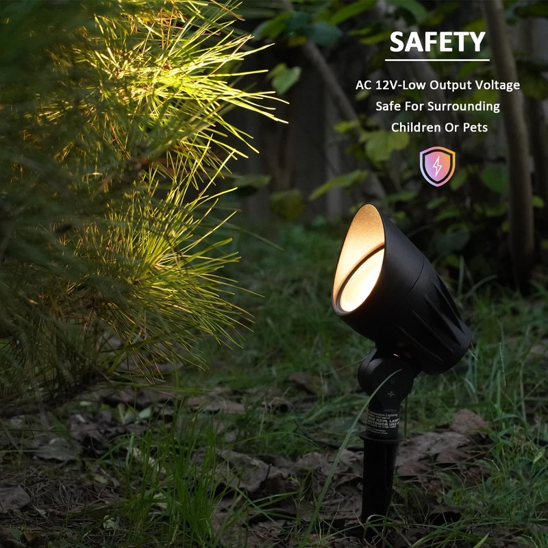 Low Voltage Landscape Spotlight 50W Halogen Floodlight 12V Metal Landscape