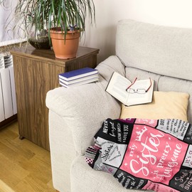 Ruvinzo Sister Gifts, Sister Birthday Gifts from Sister, Bestie Gifts for Women, Best Friend Birthday Gift for Women, Big Sister Gift from Little Sister Blanket 50” x 40”, Soul Sister Gifts for Girls