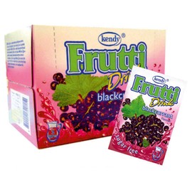 Frutti Instant Drinks Powder without Sugar - Flavour: Blackcurrant Blackcurrant Pack of 24