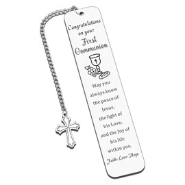 First Communion Gifts for Girls Boys, 1st Communion Gifts for Boys Girls, Catholic Bookmarks for Women, Christian Bookmarks First Holy Communion Gifts for Girls Basket Stuffers Essentials for Teens