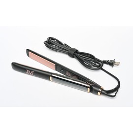 JM Hair Collection Ceramic Flat Iron – 1 Inch Hair Straightener with Adjustable Temperature, Fast Heat-Up & Frizz Control – Professional Straightening Tool for All Hair Types