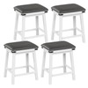 Giantex 24" Counter Height Bar Stools Set of 4, Faux