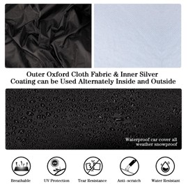 Abdeck Car Cover Compatible with Dodge Challenger 2008-2023 Coupe, Challenger R/T, SRT Hellcat, SXT, GT Car Cover Waterproof All Weather Outdoor Full Car Covers Rain Snow Dust Protection