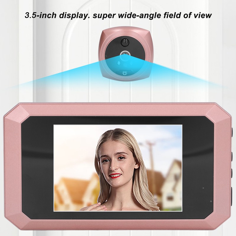 Peephole Viewer 3.5in Screen 1080P HD 10x Zoom Wide Angle
