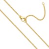 OSTAN Women's Gold Plated Fine Chain without Pendant Width: 1.5