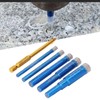 6PCS Brazed Dry Drill Bit Wear Resistant Vaccum Brazing Diamond