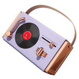 Retro Speaker Portable, High Sound Quality, Outdoor Vintage Decorative Speaker with USB Support for Living Room and Office (Purple)