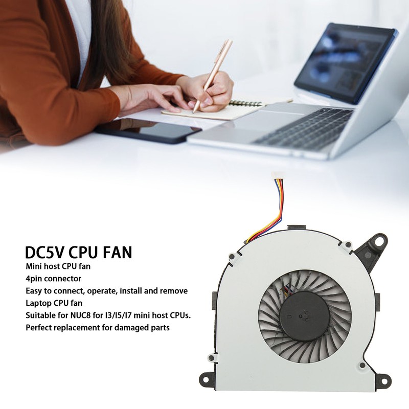 Replacement CPU Cooling Fan for NUC8 for I3/I5/I7 Mini Host