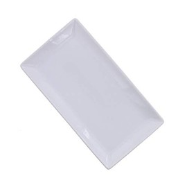 Tableware East LAPIS sl-017 Rectangular Plate, 7.9 inches (20 cm), White