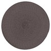 Brown Placemats Set of 4 Round Braided Placemats Plastic Woven