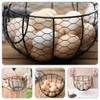 AIMALL Egg Basket, 7.87x4.72 Inch Metal Wire Fruit and Vegetable