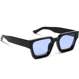 GFUIARA Trendy Square Sunglasses for Men Women Fashion Thick Rectangle Sun Glasses UV Protection Shades Designer Style