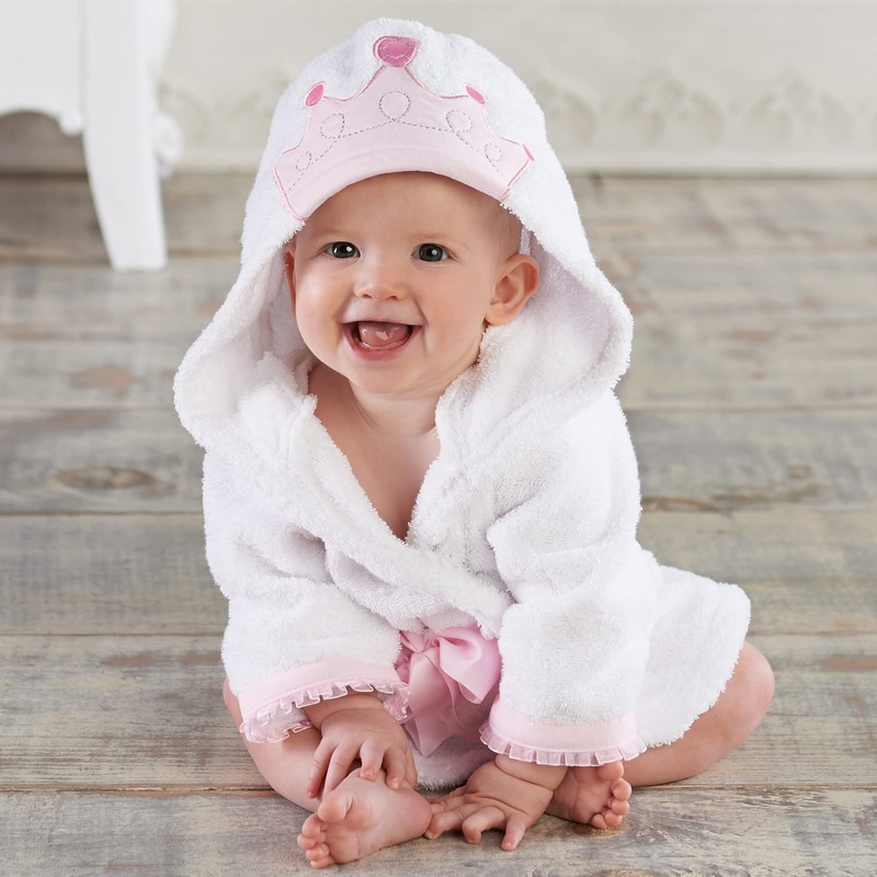 Baby Aspen Little Princess, Bata de spa con gorro, color
