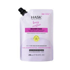 HASK Bonus Moisture Recovery Mask with Kukui Nut Oil & Pineapple Enzymes for Wavy, Curly, Coily & Kinky Hair, Hydrates, Softens, Prevents Damage, Vegan, Sulfate-Free, Cruelty-Free – 235ml