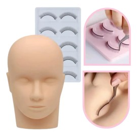 Maniquí Cabeza +pestañas Práctica,extensiones Pestañas