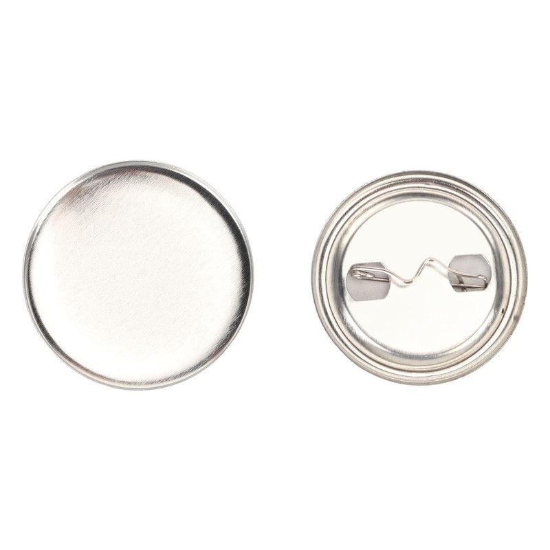 100 Sets Blank Button Making Accessories, Round Badges, Button Parts,