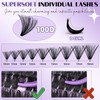 B&Q Lash Clusters 280PCS 100D Cluster Lashes Ultrasoft Eyelash Clusters