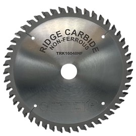 Ridge Carbide 160mm 48T, Track Saw Non-Ferrous Material Blade Compatible with Festool, Triple Chip Grind (TCG),+5° Hook, 20mm Bore, Plate Thickness 1.6mm, Thin Kerf (2.2mm) M5