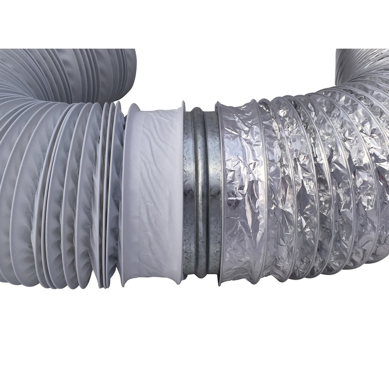 6 Inch Duct Connector Coupling Fits Round Flexible Hose, Semi