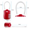 Diyife TSA Luggage Locks, [Newest Version][2 Packs] 3-Digit Security Padlock,