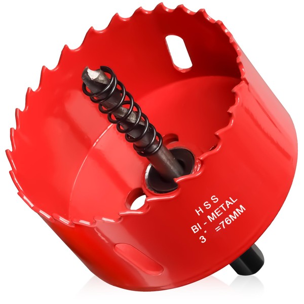 ITOOLFIRM Hole Saw 3” (76mm) for Wood and Plastic, HSS