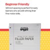 School Smart - 85285 3-Hole Punched Filler Paper w/ Red