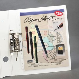 7 Holes 8.5 x 11 Super Heavyweight Sheet Protectors (110 Micron/ 3.94 Mil), Letter Size, Top Loading, Glass Clear, Acid Free, Box of 100 - Keepfiling