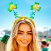 Zoestar Light Up St Patrick's Day Headband Sparkly Shamrock Hair