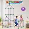 140 PCS Fort Building Kit for Kids Age 4-10, Den