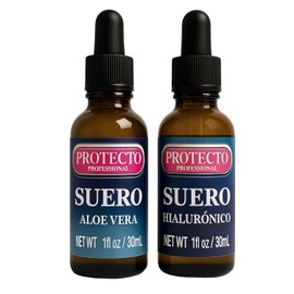 Kit Sueros conductores Aesthetic: microcorriente, corriente galvanica, luz pulsada Sérum de Aloe Vera y Ácido Hialurónico, 2 Frascos de 30ml, para Hidratación Profunda y Reducción de Líneas Finas.