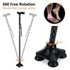 Kakiclay Folding Walking Cane With Led Light For Women &