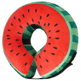 Recovery Donut Collar for Dogs & Cat,Inflatable Dog Collar Alternative After Surgery,Soft Cone for Large Medium Small Pet(Watermelon,X-Large)